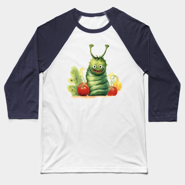 Very hungry caterpillar Baseball T-Shirt by ArtfulDesign
